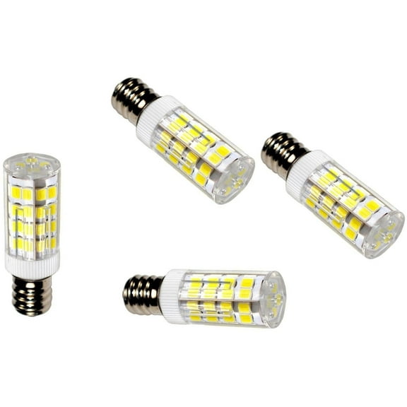 HQRP 4-Pack E12 110V LED Light Bulb Cool White for Himalayan Salt Lamps Light Bulb Replacement