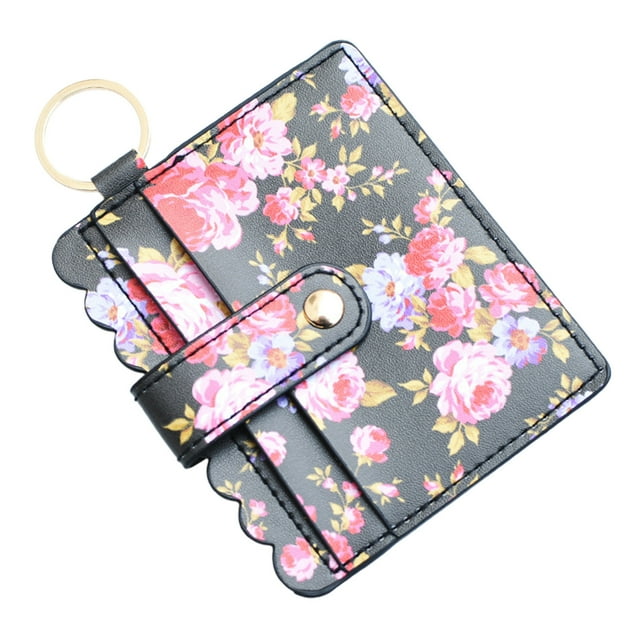 Card Case Wallet,Polyurethane Leather Multi Card Wallet Case, for Student ID Bus Bank Cards