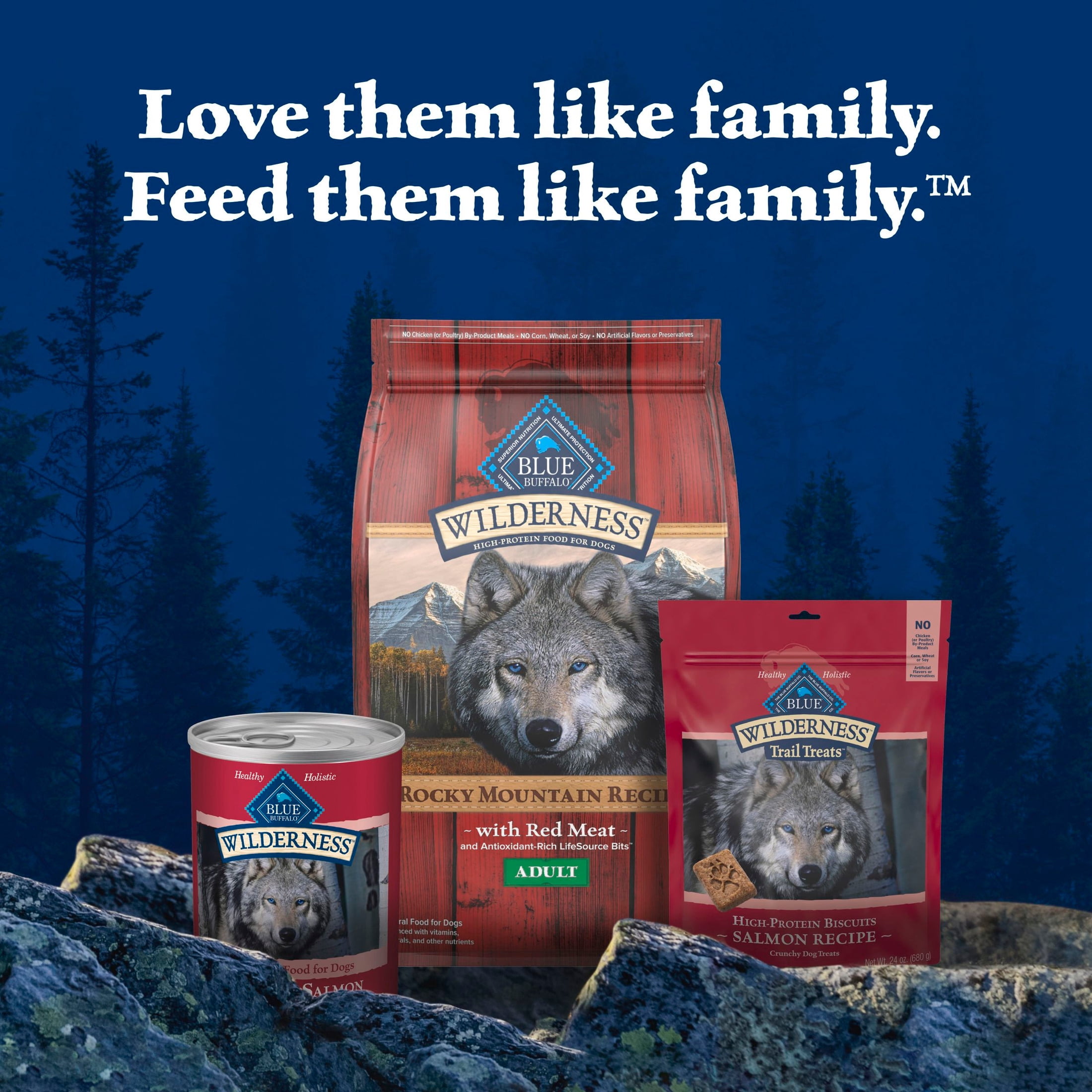 (12 pack) Blue Buffalo Wilderness Adult Wet Dog Food, Grain Free Salmon & Chicken, 12.5oz. Can
