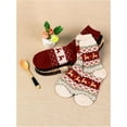 thumbnail image 2 of YooGuoGuo Women's 6pairs Floral Plaid Print Crew Socks, 2 of 5