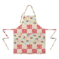 thumbnail image 2 of Pioneer Flower Floral Print Pattern Apron for Women and Men, Cotton Linen Waterproof with Pockets, Adjustable, 33x27 Inch for Kitchen, Gardening, BBQ, Salon, 2 of 6