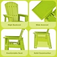 thumbnail image 3 of Spaco Patio Kids' Adirondack Chair with Ergonomic Backrest-Green, Kids Couch for Kids, 3 of 6