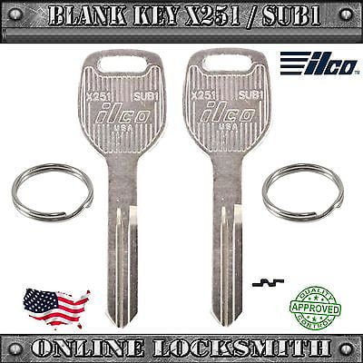 - 2 New Keys For Subaru Baja / Forester / Legacy / Outback -Blank SUB1 / X251