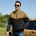 thumbnail image 5 of Men's Bomber Jacket Lightweight Casual Zipper Coat with Pockets Ideal for Camping, Hiking, 5 of 10
