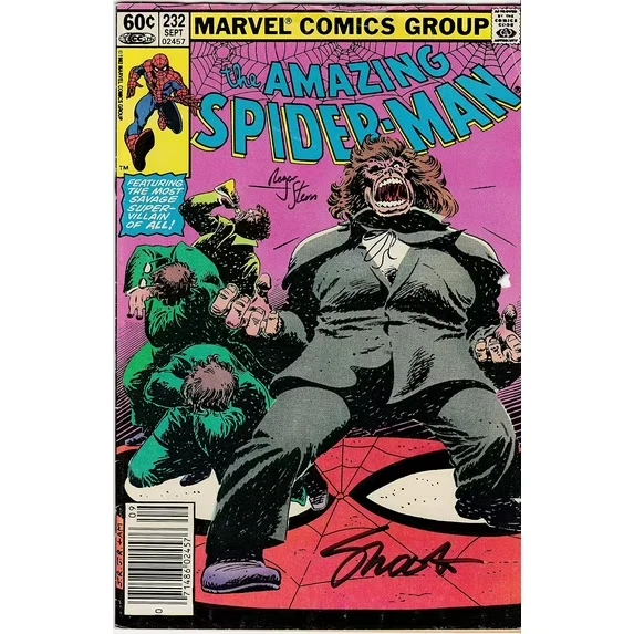 Amazing Spider-Man #232 Signed Jim Shooter Roger Stern