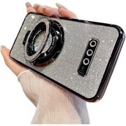 Magnetic Case for Samsung Galaxy S8 Case Glitter Sparkle with Kickstand Phone Case Slim fit Luxury Plating Shockproof Protective Women Girls Case for Samsung Galaxy S8 Black YD