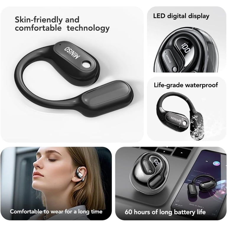 MINISO MS190 AI Translation Earbuds Real Time 135 Language Open