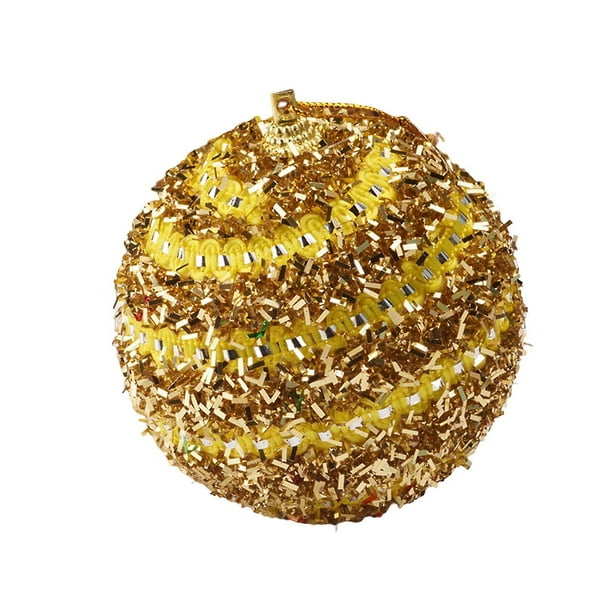 Farfi Bola de Navidad Lentejuelas con Purpurina Festival Decorativo Multiusos Antidesvanecimiento Decoración de Fiesta Regalo Bola de Navidad Colgante Adorno para Año Nuevo