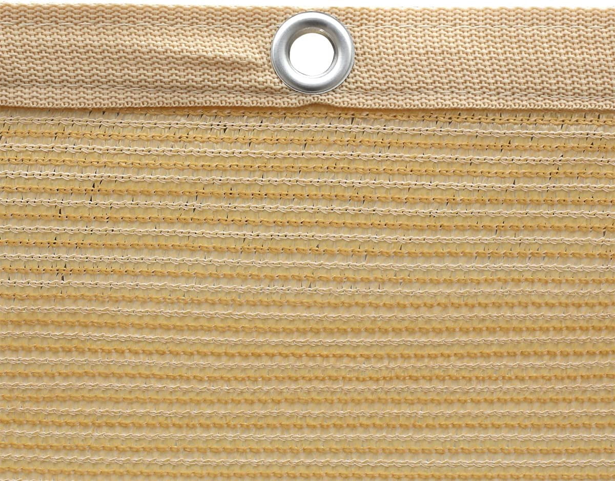 10 ft. x 12 ft. 90% Shade Fabric Sun Shade Cloth with Grommets for Pergola Cover Canopy (12-Bungee Balls)