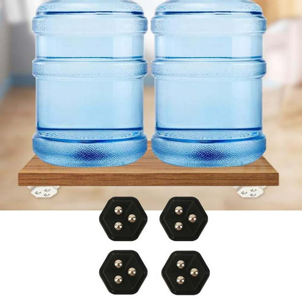 Polea Universal de Tres Bolas Adhesiva. Juego de Cuatro Poleas Universales Adhesivas con Ruedas Universales de Tres Bolas.