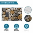 thumbnail image 6 of Stones Placemats Set of 6, Gravel Rock Cobblestone Natural Pattern Art Placemats for Dining Table, Place Mats for Kitchen Tabletop, Waterproof Wipeable Dining Table Mats Set, 6 of 9