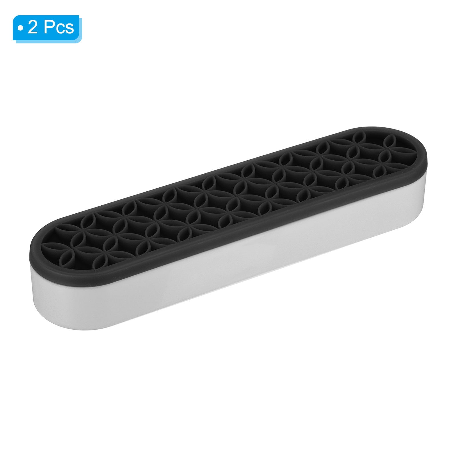 REGALWOVEN Diamond Painted Pen Holder, Silicone Makeup Brush Holder Storage Box black