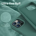 thumbnail image 4 of Compatible with iPhone 12 Pro Max Case, Soft Liquid Silicone Full Body Protective Slim Case with [Anti-Scratch Microfiber Lining] [Camera Protective] [Support Wireless Charging] - Pine Green, 4 of 14