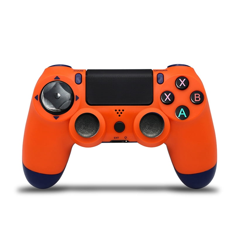 PS4 Wireless Bluetooth Controller Ps4 Controller with Light Orange） - Walmart.com