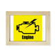 thumbnail image 1 of Marco de Foto de Madera 6x8 pulgadas Unbranded Seguridad del motor Arte Pintura, 1 of 4