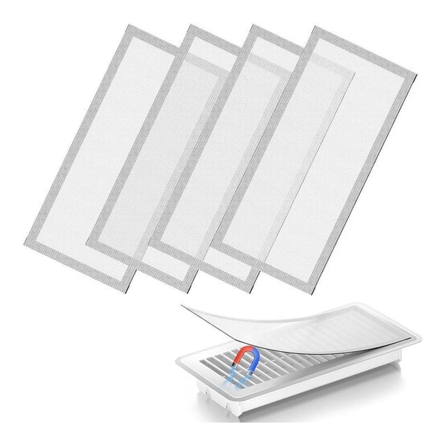 Cubierta de Ventilación Piso, Magnética Filtro para Piso/Pared/Techo en Casa Capturar Polvo Pelo Escombros C