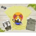 thumbnail image 3 of Cute Dog Mascot Eating Japanese Ramen Noodle Retro Sunset T-Shirt Ramen Lover Gift T Shirt for Men Women Kids Boys Girls Graphic Tshirt, 3 of 8