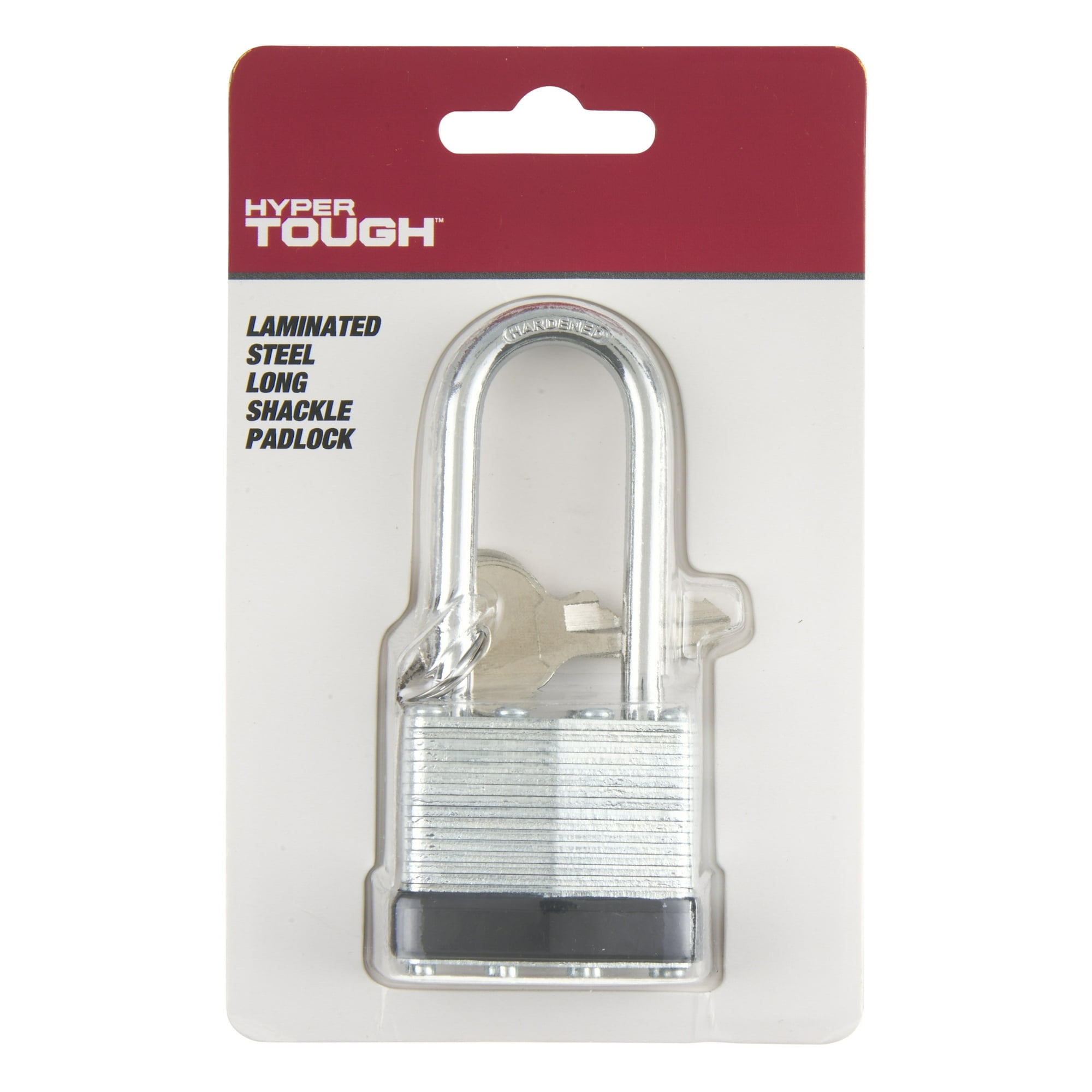 Hyper Tough Laminated Steel 40mm Keyed Padlock with 2-in Shackle