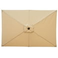 thumbnail image 5 of Adriatic 6 5 ft x 10 ft Rectangular Market Umbrella in Beige Sunbrella Acrylic, 5 of 11
