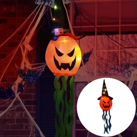

Blueek Led Witch Hat Halloween Ghost String Lights Diy Pendant Horror Lamp