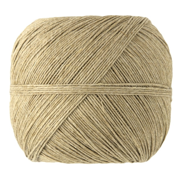 Cousin DIY Polished Thin Hemp 10 Cord Twine String, 400 ft, Light