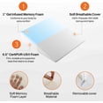 thumbnail image 4 of Cheer Collection Acid Reflux Bed Wedge Mattress Topper for Sleeping - Gentle Incline Mattress Elevator with Gel-Infused Memory Foam Top to Elevate Head and Upper Body - California King (72" x 84"), 4 of 8