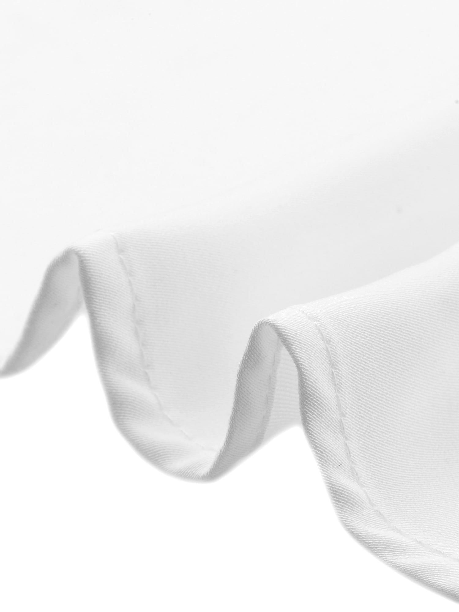 DARING DIVA Women's Button Down Long Sleeve V Neck Trendy Blouse S White
