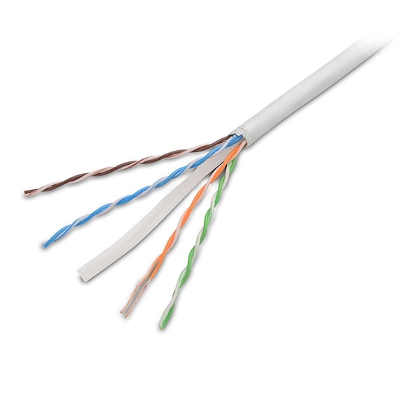 HD Enjoy In-Wall Rated (CM) Cat6 Stranded Ethernet Cable in White 1000 Feet