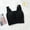 Black, variant on T-Shirt Bras Padded Bra Women's Thermal Underwear Thickened Bottomed Vest With A Bra Pad Underneath The Bottomed Top Full Coverage Bras T-Shirt Bras For Women No Underwire Women'S Bras White L