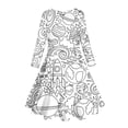 thumbnail image 5 of WEAIXIMIUNG Robes de Retour à la Maison pour Adolescentes Robe de Fête Imprimée Bleue pour Enfants et Filles 10-13 Ans, 5 of 5