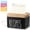 Black, variant on Grusce Wood Recipe Box with 50 Cards and 6 Dividers Wood Recipe Card Box with Lid and Slot for Kitchen Countertop Cabinet Shelf