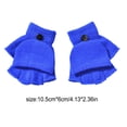 thumbnail image 4 of Minnieouse 1 par de guantes sin dedos, accesorio de ropa cómodo, calentador de manos de medio dedo, guante convertible para niños para invierno, azul Type3 NO3 Minnieouse AP009852-05, 4 of 6