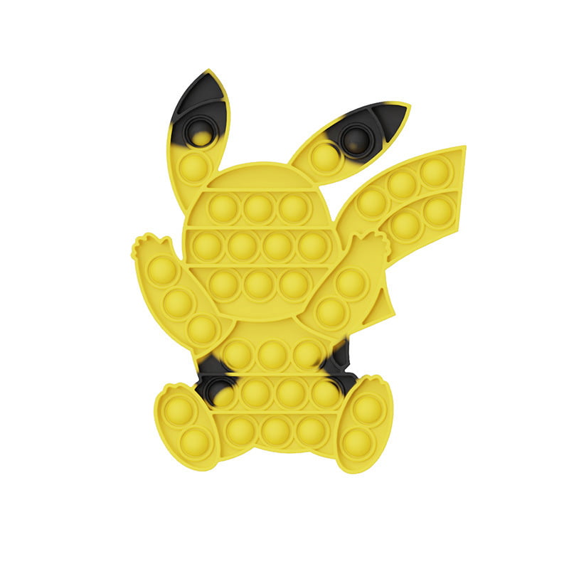 Soft Bubble Fidget Toy Pokemon Pikachu Pokeball Popit Game Bracelet Hand Spinner 