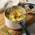 thumbnail image 2 of Tramontina 6 Piece Ceramic Nonstick Nesting Cookware Set Stackable, Space Saving Set - Blance de blance, 2 of 11