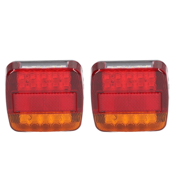 Luces Traseras Led, Lámpara de de la Cola de Ahorro de Energía Resistente a la Choque de 12v 2pcs Universal para Remolque Para Camión