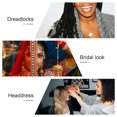thumbnail image 4 of MasteelfCA 3 Pcs Dreadlocks Rétro Vintage Poignets en Métal Perles de Tressage Décoration de Cheveux Tube Filigrane, 4 of 7