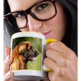 thumbnail image 2 of 3dRose, Leonberger Portrait, 11oz Two-Tone Yellow Mug, 2 of 7