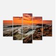 thumbnail image 2 of Vagues Orageuses Se Jetant dans des Rochers - Impression sur Toile Photo de Plage, 2 of 3