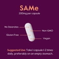 thumbnail image 6 of SAMe 200mg Stabilized (60 Vegetarian Capsules) - Easy to Swallow Capsule Form - No Enteric Coat Needed - No Stearates - No Fillers - Vegan - Non GMO - Gluten Free, 6 of 7