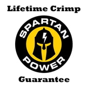 Spartan Power 8 Foot 4 AWG Battery Cable Set Four Gauge Wire Made in America 8 FT with 5/16 Ring Terminals