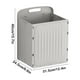 thumbnail image 3 of Caja de almacenamiento plegable montada en la pared | Cesta organizadora de ropa de plástico | Papelera plana de gran capacidad para armario, lavandería, ropa de cama, multiusos | 1 paquete | 15,75, 3 of 6