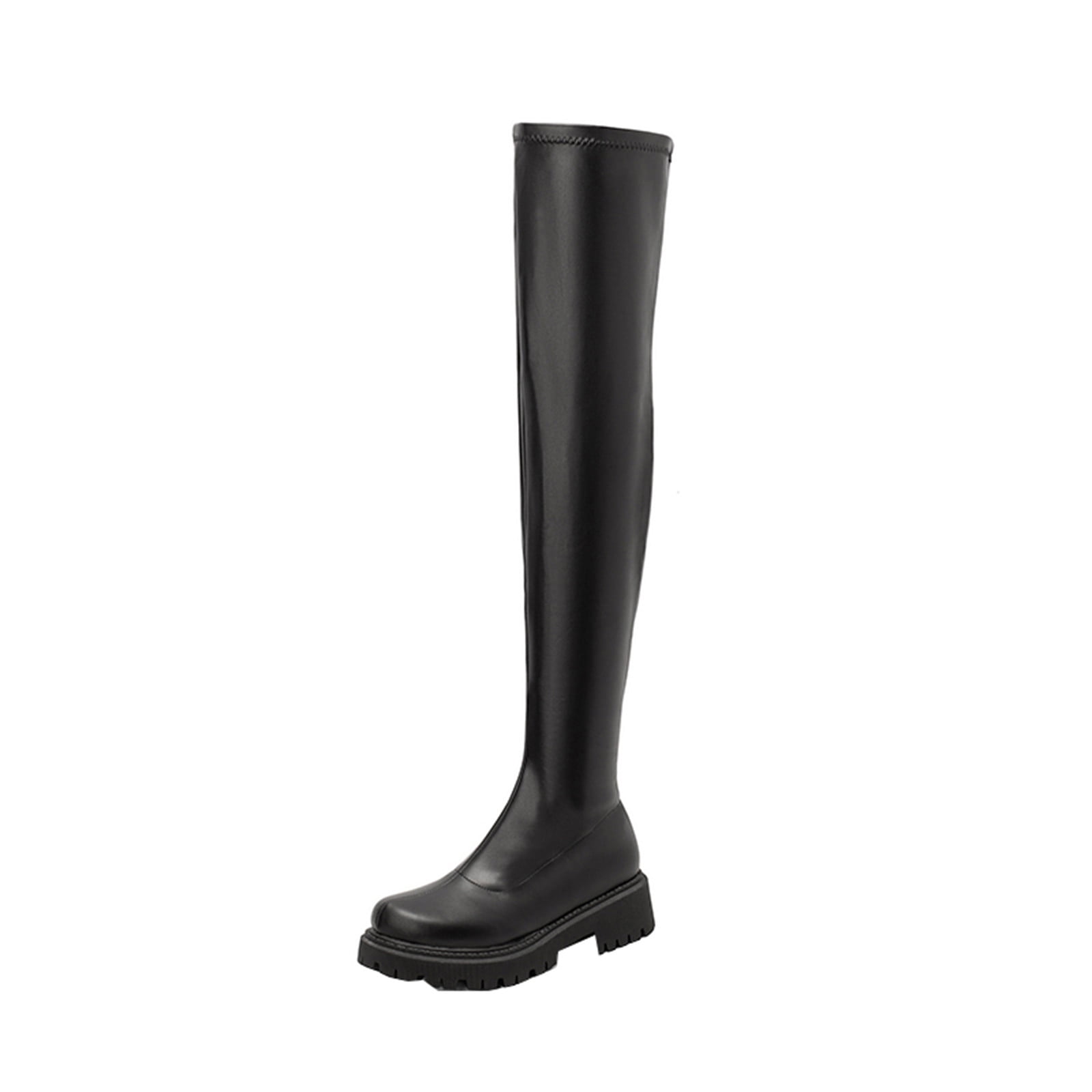Womens Over-the-Knee Boots Platform Chunky Heels High Boots Over The ...
