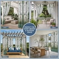 thumbnail image 5 of 1 Panel Outdoor Curtains for Patio Waterproof 54"x108" Stained Glass Weatherproof Privacy Outsides Curtains, Butterfly Flowers Spring Watercolor Plant Grommet Thermal Drapes for Cabana Porch Pergola, 5 of 8