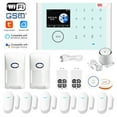 thumbnail image 1 of Alarm CS118 WiFi+GSM+GPRS 3 IN 1 Network Intelligent Home Alarm System Tuya APP Remote Control 433MHz Home Secure Door Bell Smart Alertor Compatible with  Alexa Voice Control, 1 of 7