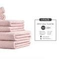 thumbnail image 5 of Spitiko Homes 100 Percent Cotton Towel Set -Zero Twist 6 Piece - 18" x 28"/13" x 13"/30" x 54" Beige, 5 of 5