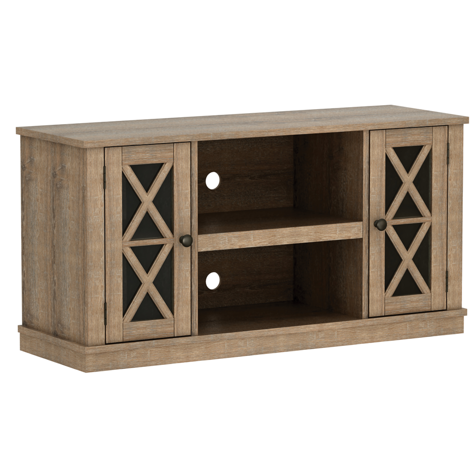 Twin Star Luxe Stanton Ridge TV Stand for TVs up to 55", Oak - image 5 of 8