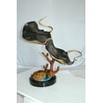 thumbnail image 4 of Nifao Two Manta Ray Raging Bronze Statue – Home Office Decor Sculpture, 17"L x 12"W x 22"H, 4 of 15