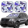 thumbnail image 6 of Kdxio Butterflies Print 2-Piece Sun Shade Front Windshield - Foldable Car Front Window Sunshades For Most Sedans Suv Truck, 6 of 6
