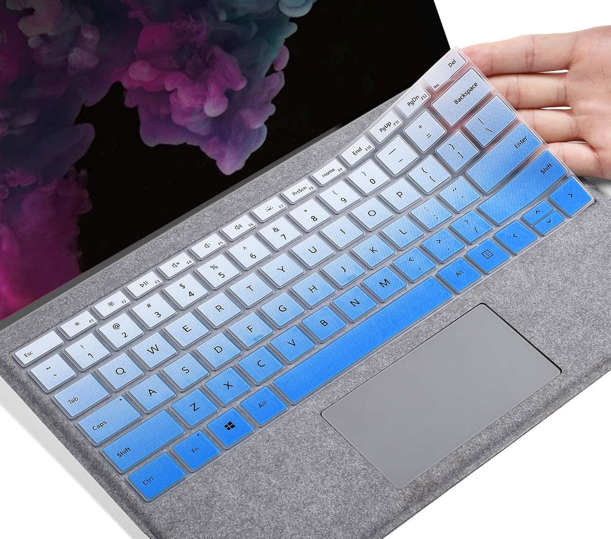 Keyboard Cover for Microsoft Surface Pro 7 12.3" 2020 2019 / Surface