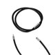 thumbnail image 1 of Rubber Rope Necklace with 3mm Black Stainless Steel Clasp 18-inch, 1 of 3